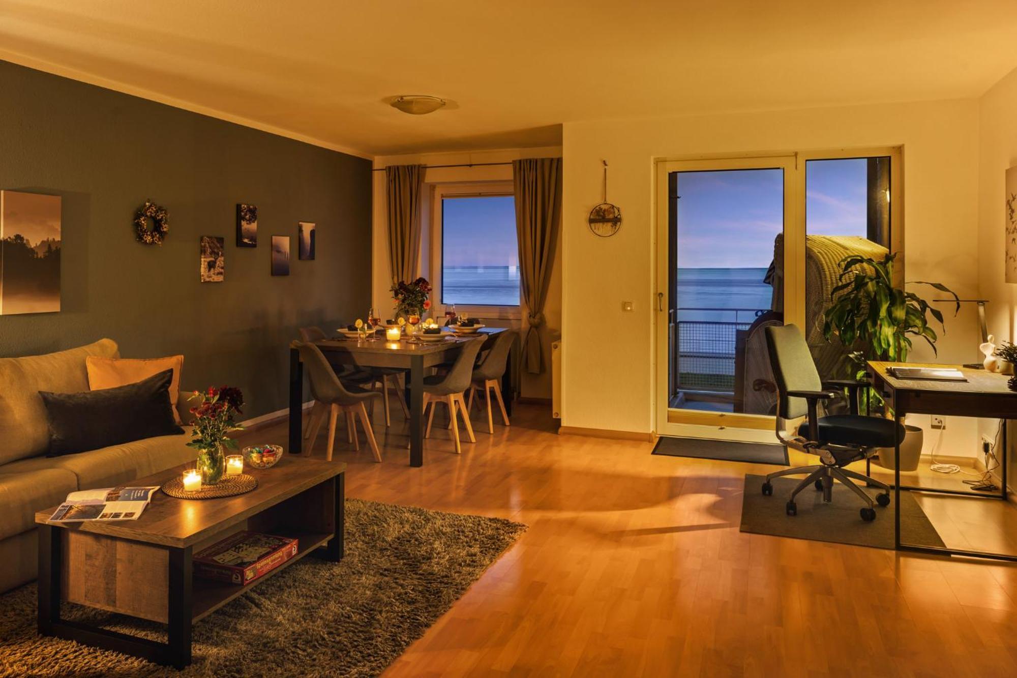 Strand-Apartment, Strandkorb, Meeresrauschen, Parkplatz Wilhelmshaven Kültér fotó